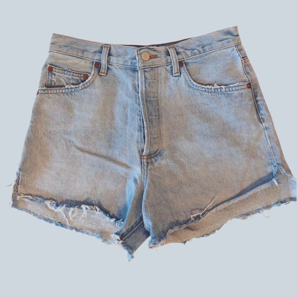 Agolde Denim Jean Cut Off Shorts Size 27